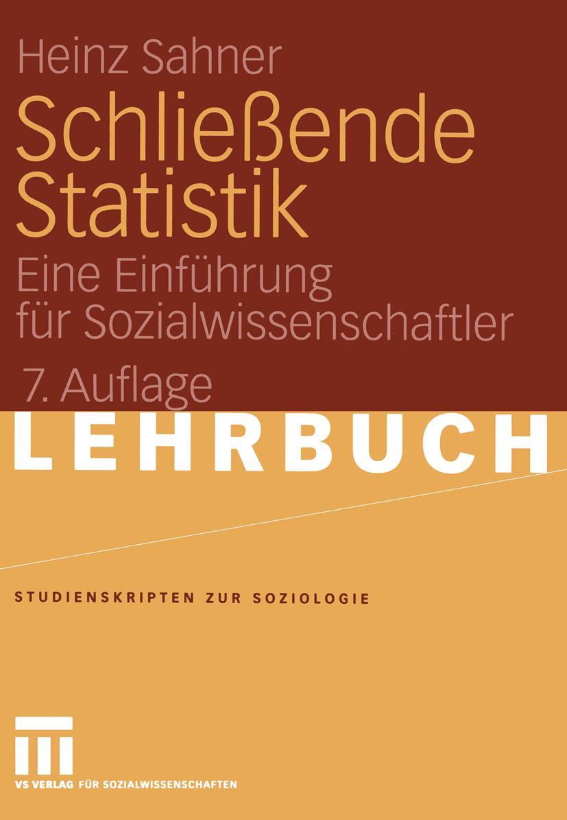 Cover: 9783531161037 | Schließende Statistik | Eine Einführung für Sozialwissenschaftler