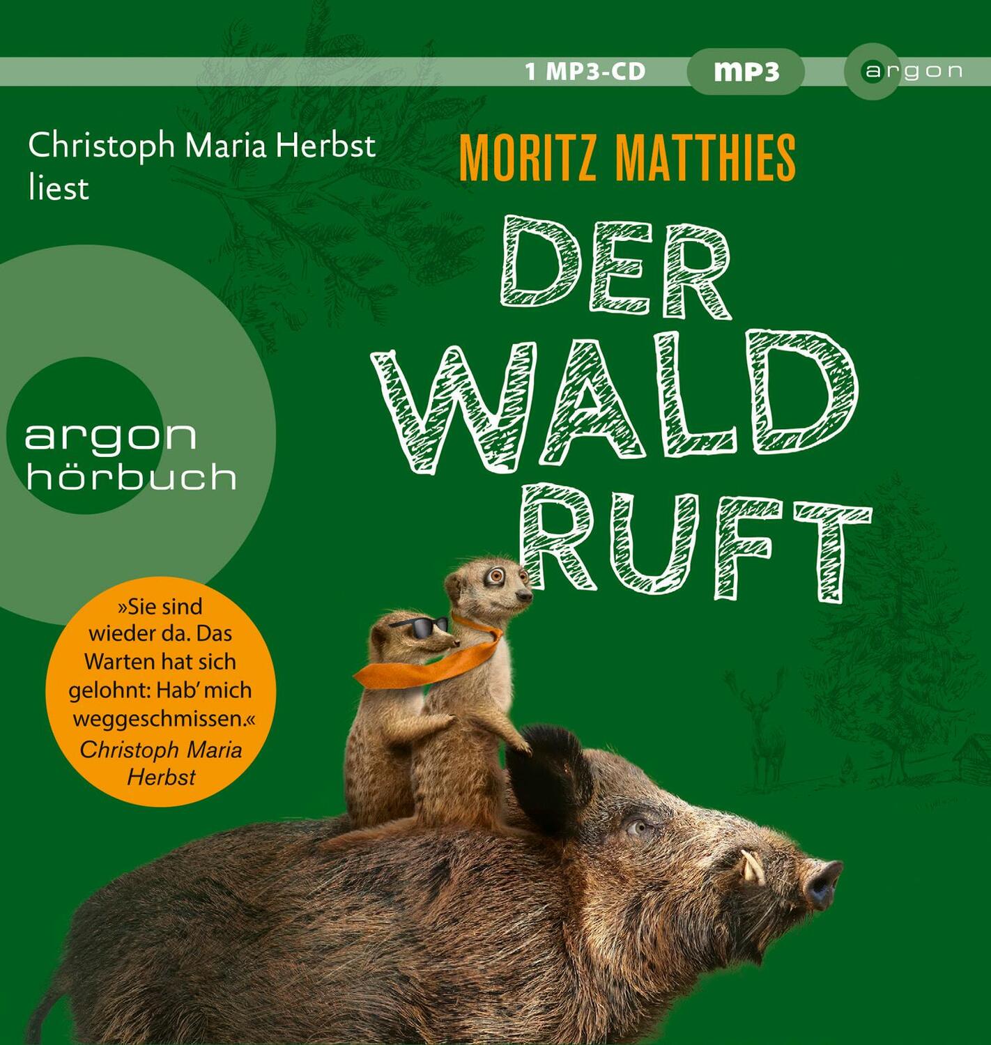 Cover: 9783839897300 | Der Wald ruft | Moritz Matthies | MP3 | Erdmännchen-Krimi | 1 Audio-CD
