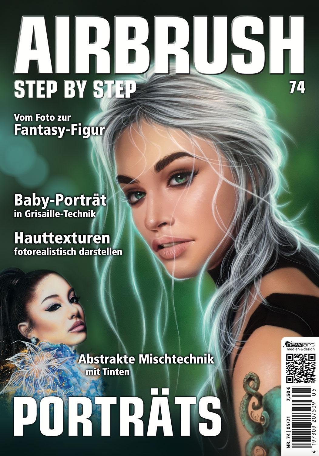 Cover: 9783941656604 | Airbrush Step by Step 74 | Porträts | Roger Hassler | Taschenbuch