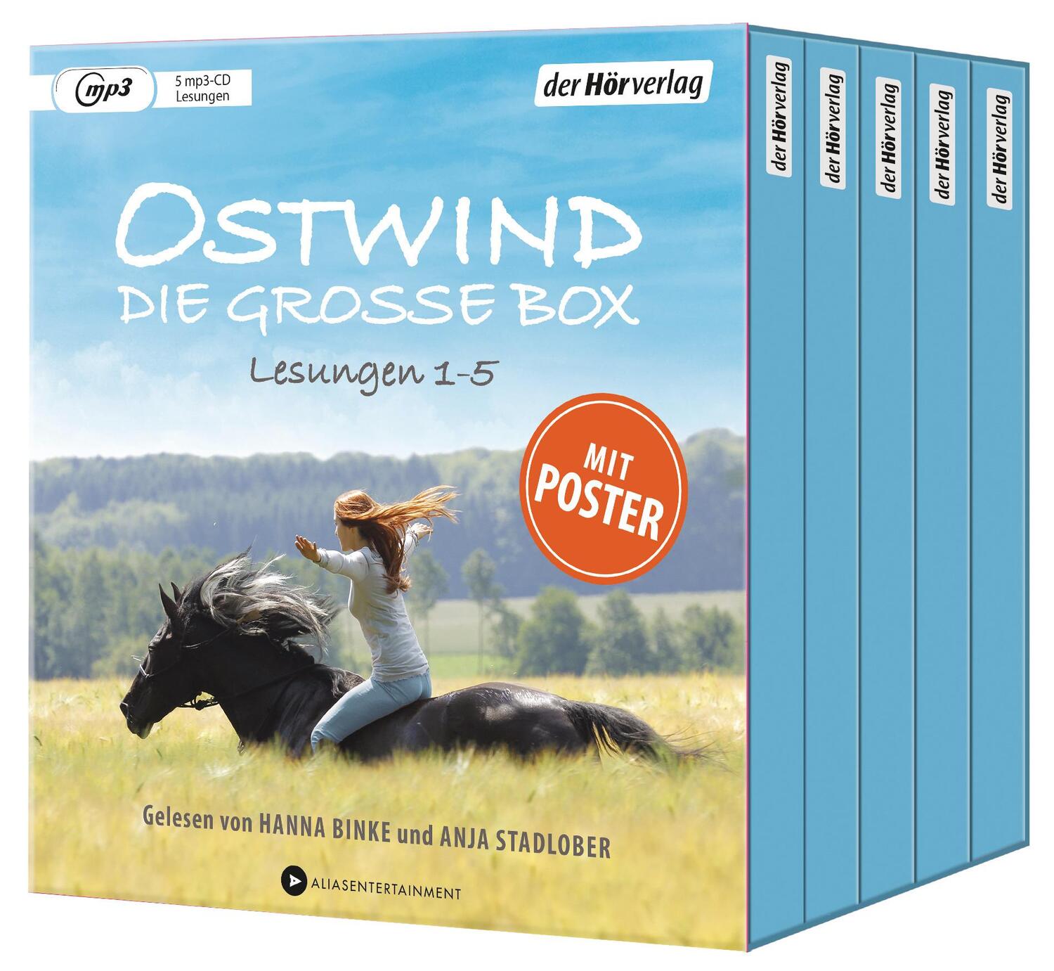 Cover: 9783844530353 | Ostwind. Die große Box | Die Lesungen 1-5 | Lea Schmidbauer (u. a.)