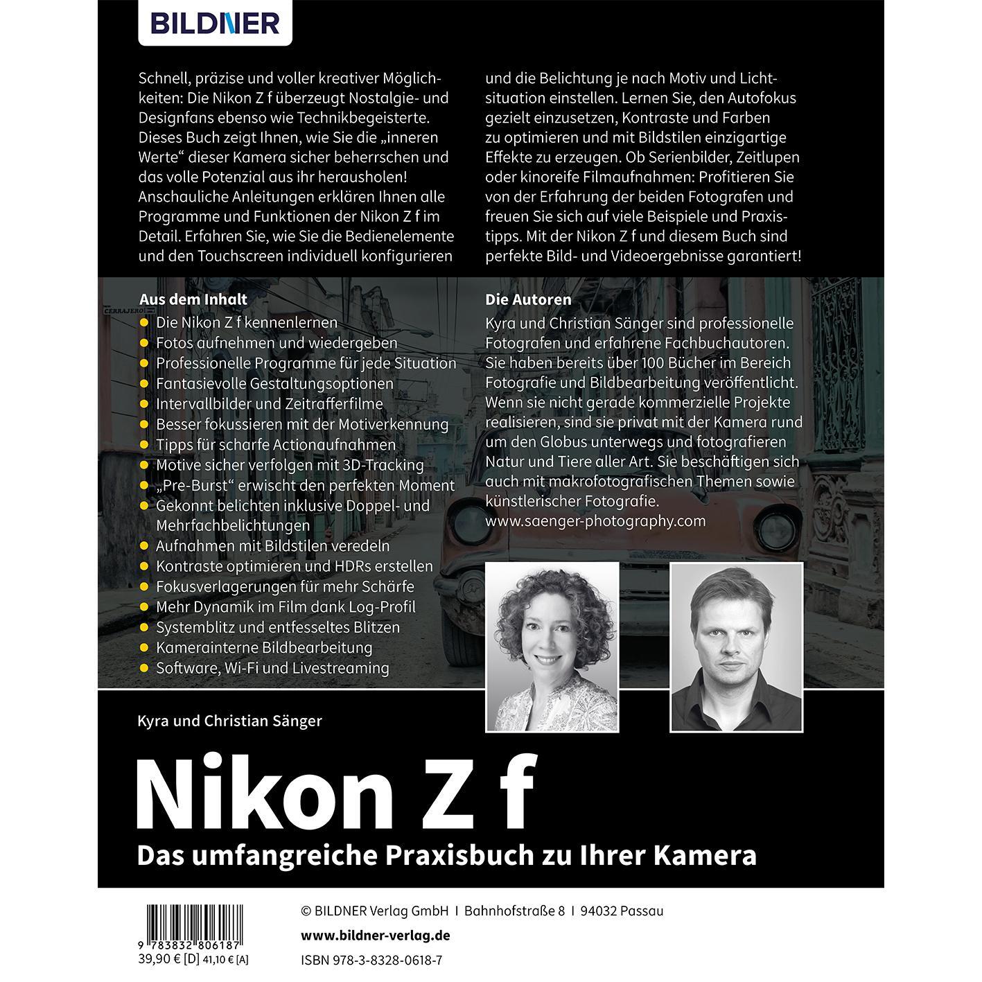 Rückseite: 9783832806187 | Nikon Z f | Kyra Sänger (u. a.) | Buch | 376 S. | Deutsch | 2024