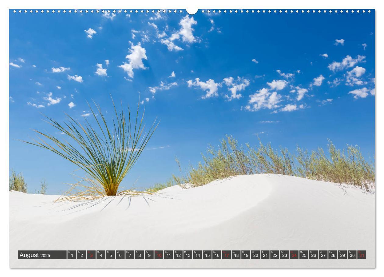 Bild: 9783435209835 | WHITE SANDS Die weiße Wüste in New Mexico (Wandkalender 2025 DIN A2...