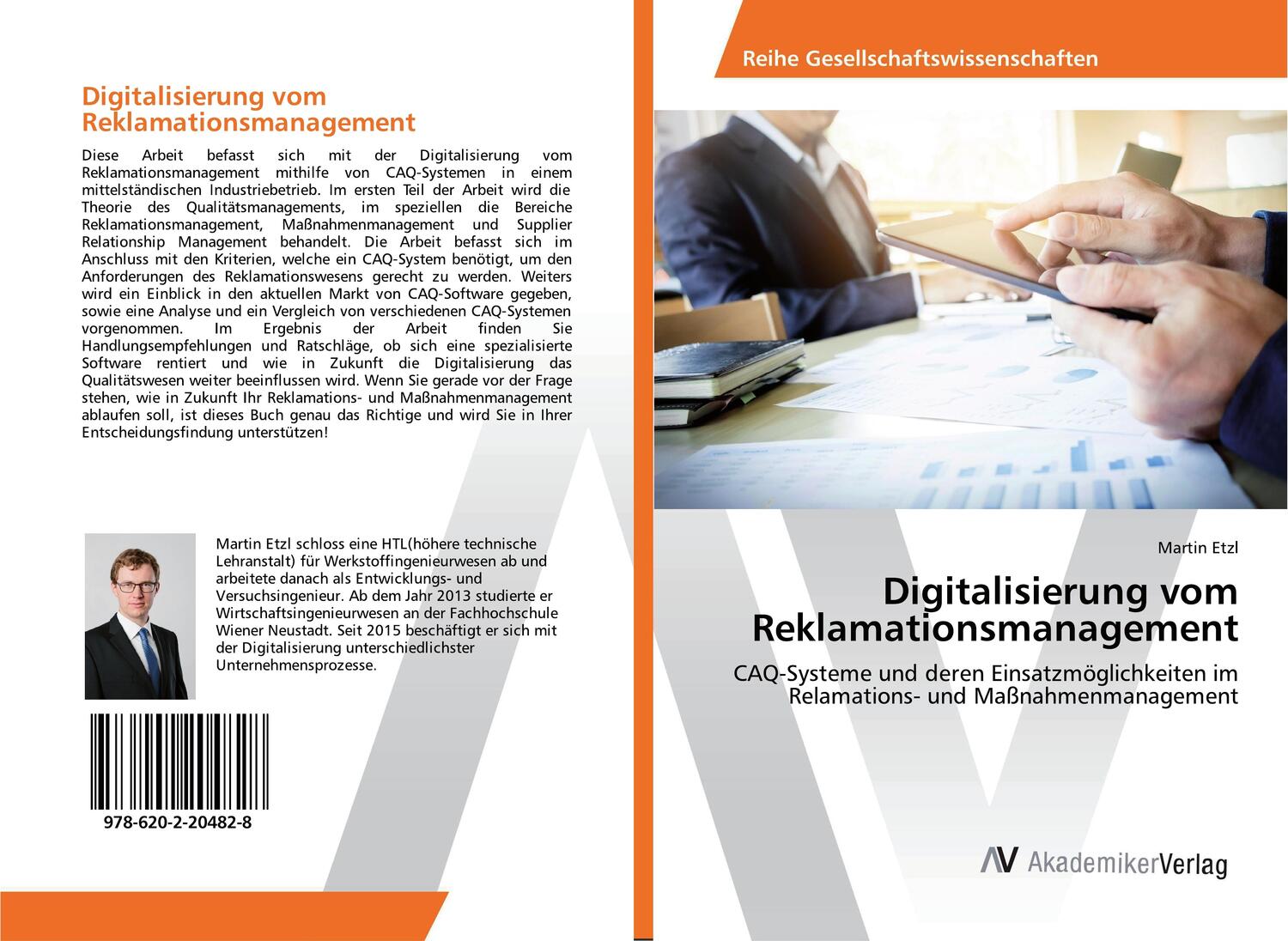 Cover: 9786202204828 | Digitalisierung vom Reklamationsmanagement | Martin Etzl | Taschenbuch