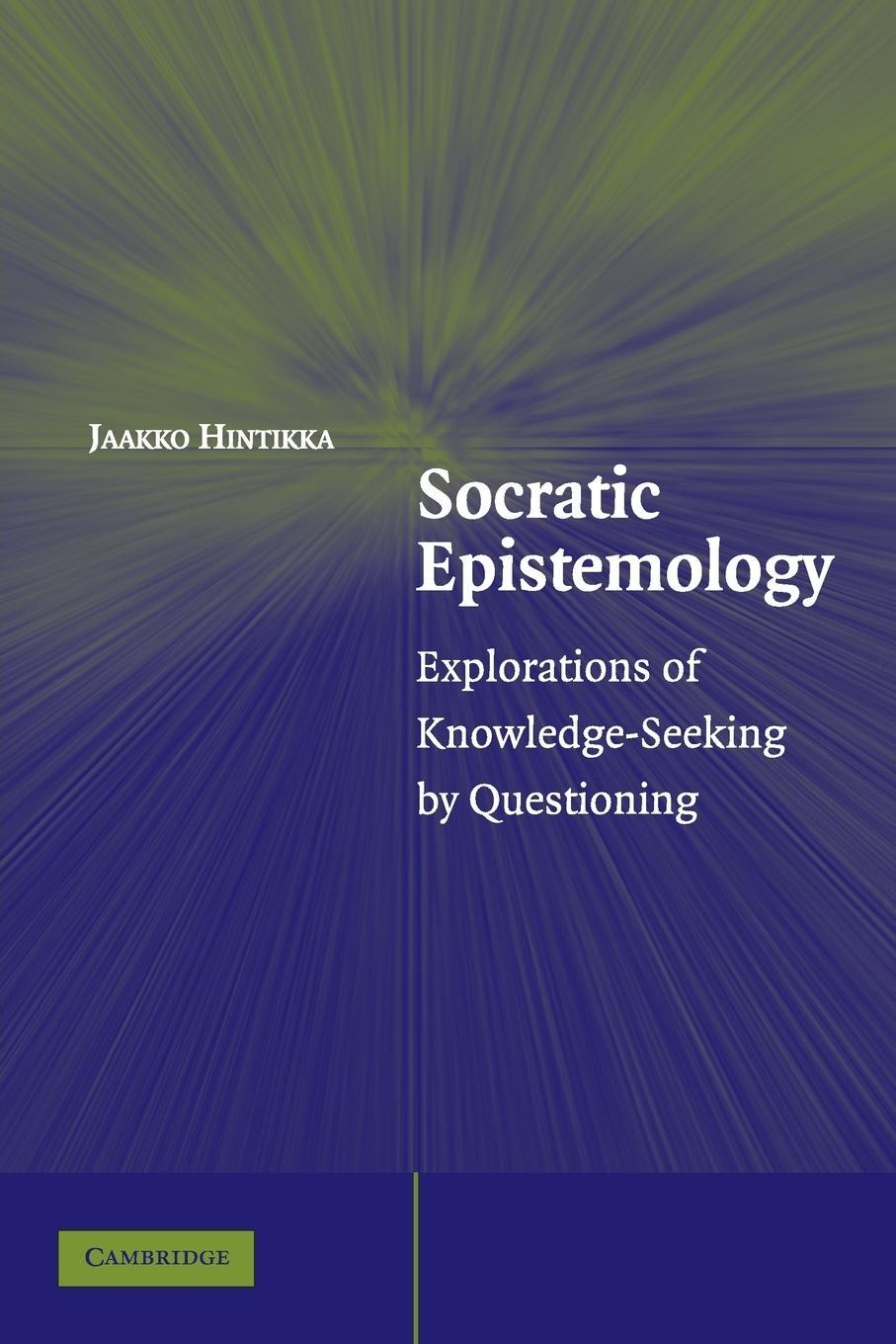 Cover: 9780521616515 | Socratic Epistemology | Jaakko Hintikka | Taschenbuch | Paperback