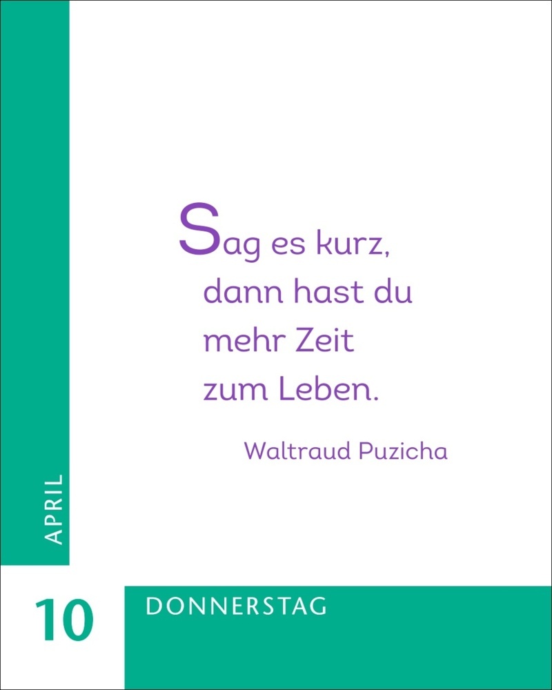 Bild: 9783840032240 | 365 Zitate von Frauen Mini-Geschenkkalender 2025 | Julia Linne | 2025