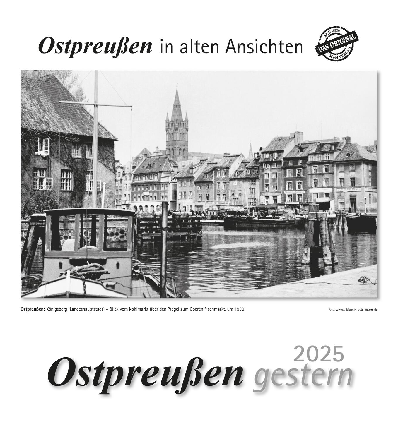 Cover: 9783961666416 | Ostpreußen gestern 2025 | Ostpreußen in alten Ansichten | Kalender