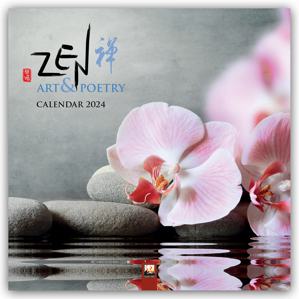 Cover: 9781804173749 | Zen Art &amp; Poetry - Zen Kunst und Poesie 2024 | Flame Tree Publishing