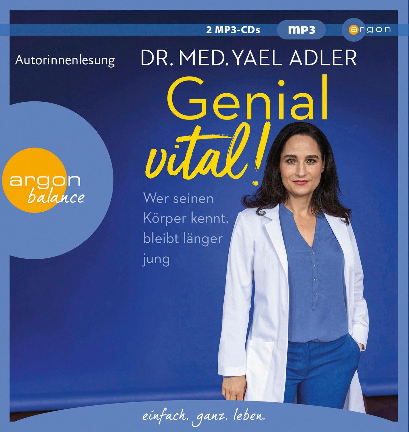 Cover: 9783839882528 | Genial vital! | Yael Adler | MP3 | 2 Audio-CDs | Deutsch | 2023