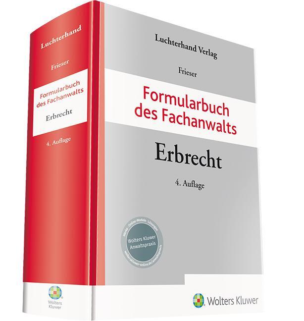 Cover: 9783472096573 | Formularbuch des Fachanwalts Erbrecht | Andreas Frieser | Buch | 2021