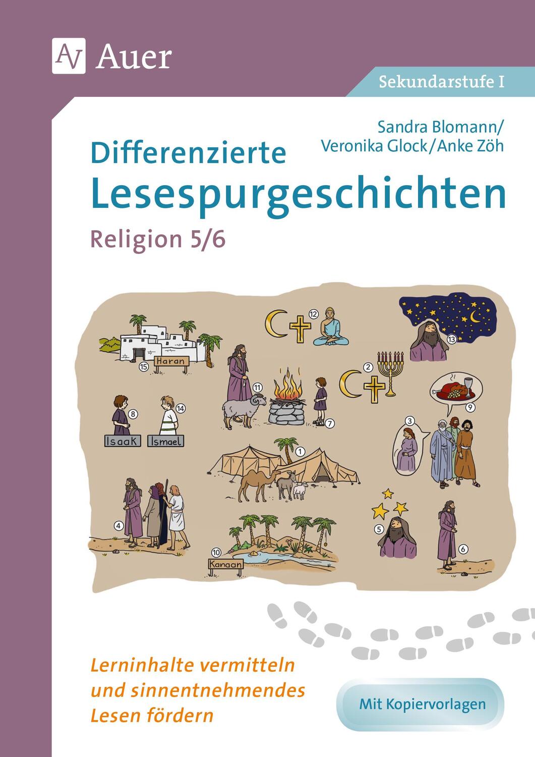 Cover: 9783403081937 | Differenzierte Lesespurgeschichten Religion 5-6 | Blomann (u. a.)