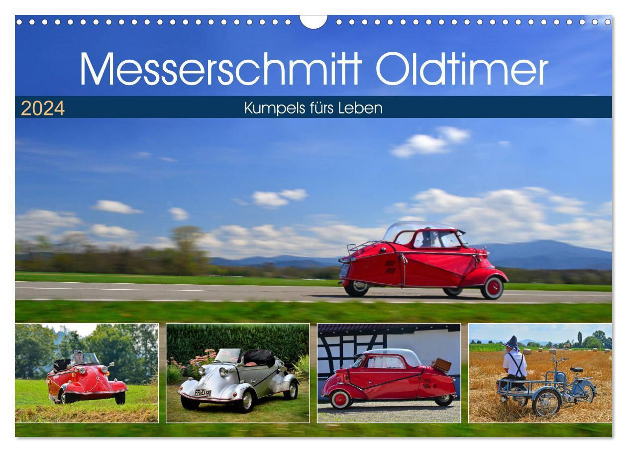 Cover: 9783383193514 | Messerschmitt Oldtimer - Kumpels fürs Leben (Wandkalender 2024 DIN...