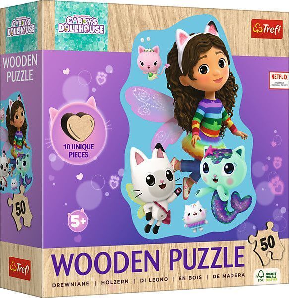 Cover: 5900511202601 | Holz Puzzle Junior 50 - Gabby's Dollhouse | Spiel | In Kartonage