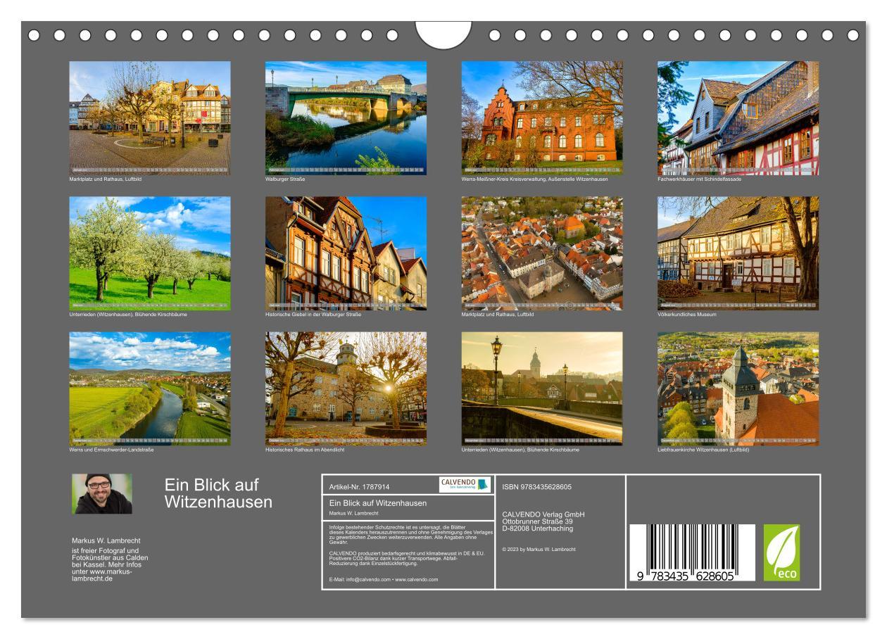 Bild: 9783435628605 | Ein Blick auf Witzenhausen (Wandkalender 2025 DIN A4 quer),...