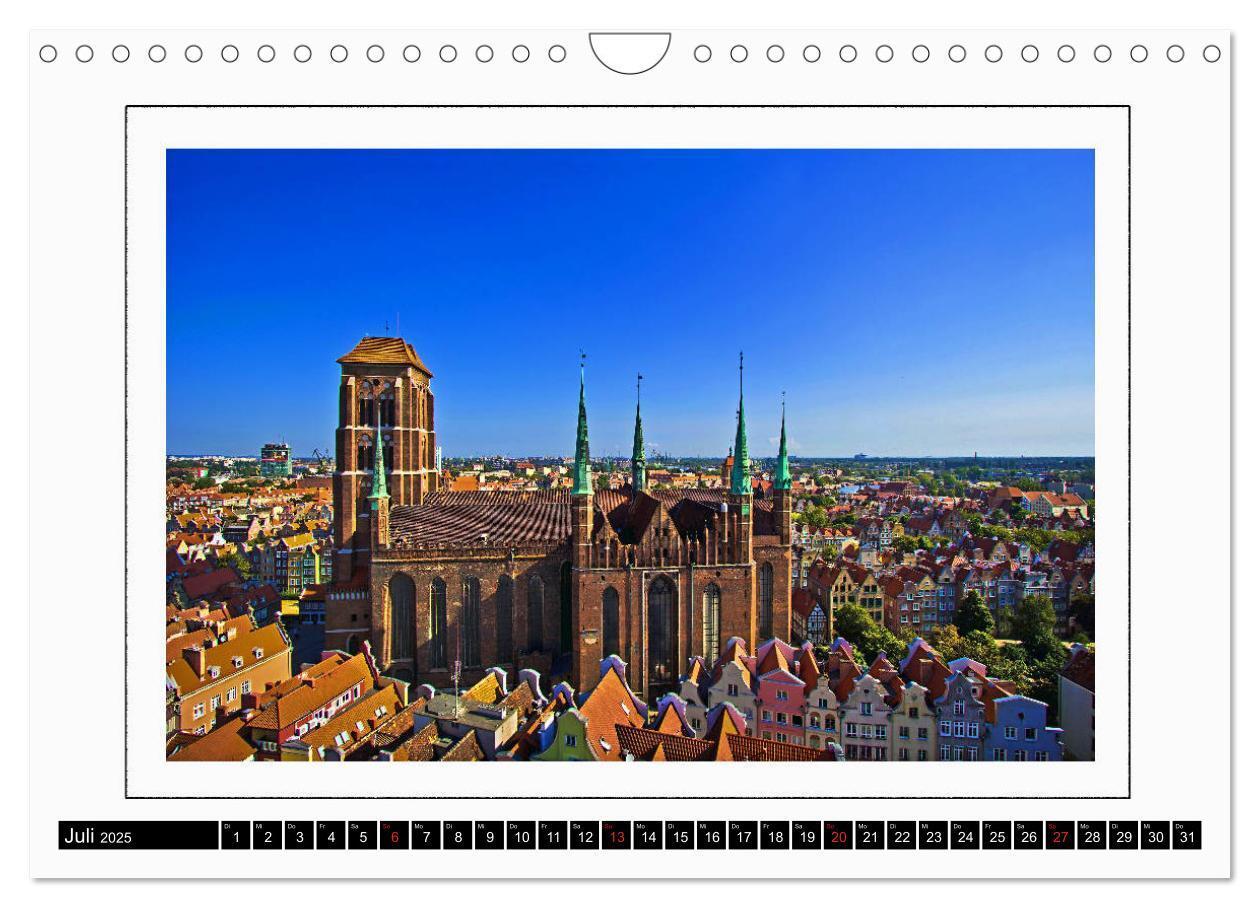 Bild: 9783435665983 | Danzig Gdansk (Wandkalender 2025 DIN A4 quer), CALVENDO Monatskalender