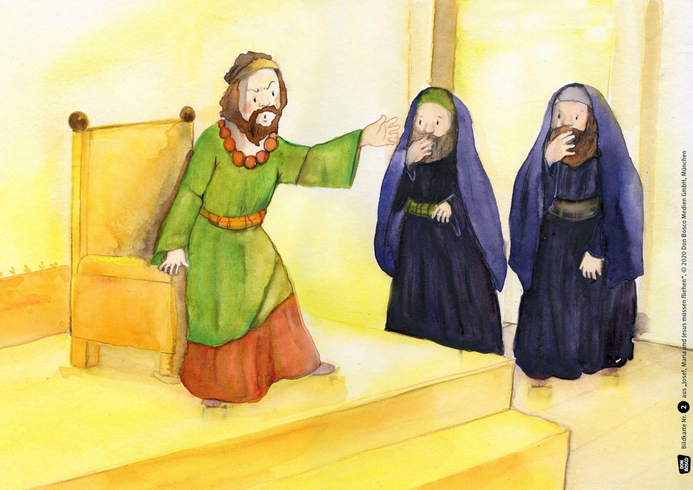 Bild: 4260179516627 | Josef, Maria und Jesus müssen fliehen. Kamishibai Bildkartenset | Box