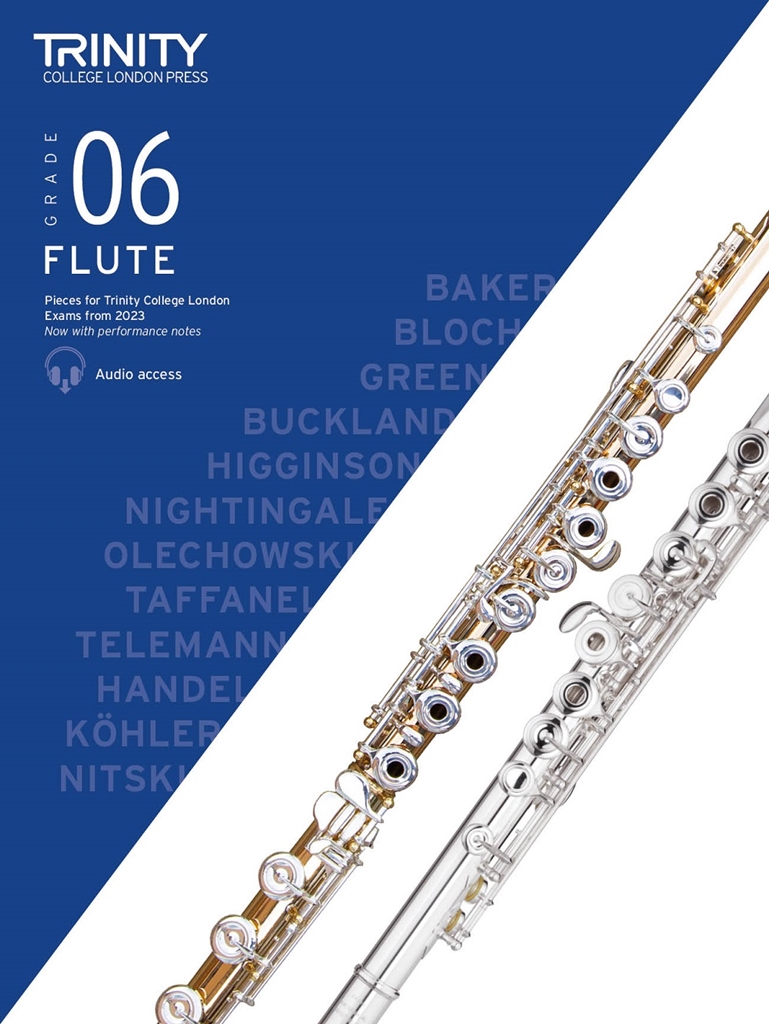 Cover: 9780857369659 | TCL Flute Exam Piecesfrom 2023: Grade 6 | Trinity College London