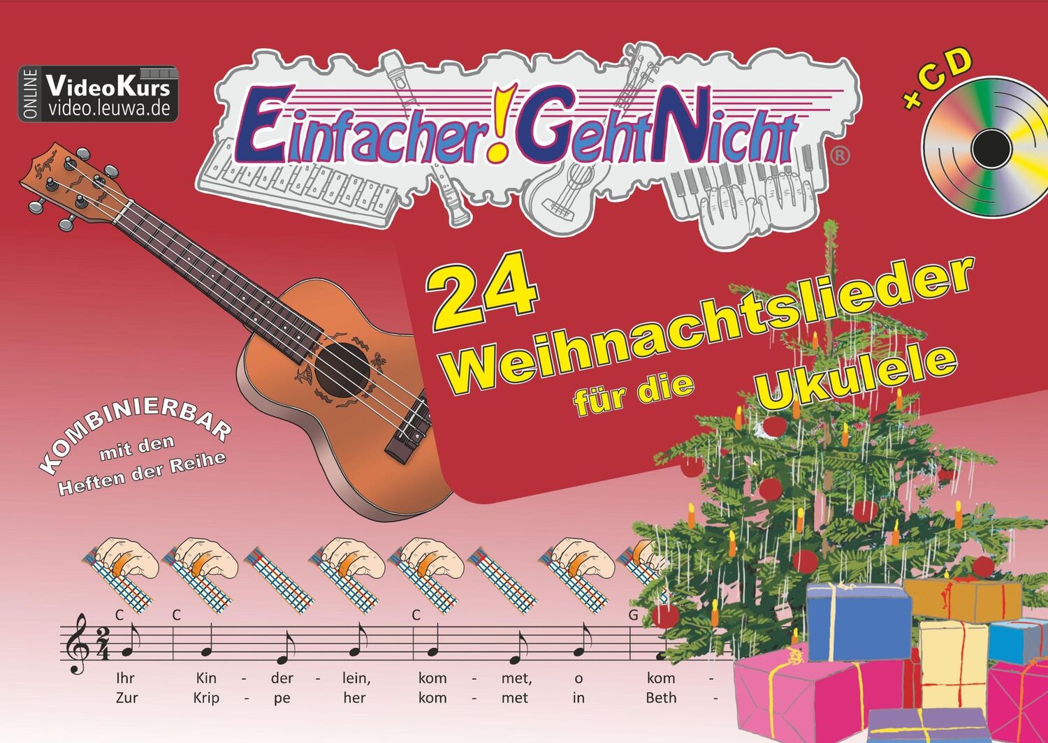 Cover: 9783940533692 | Einfacher!-Geht-Nicht: 24 Weihnachtslieder für die Ukulele mit CD