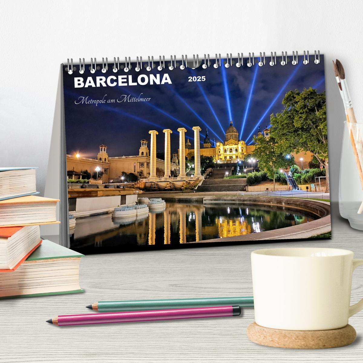 Bild: 9783383848186 | BARCELONA - Metropole am Mittelmeer (Tischkalender 2025 DIN A5...