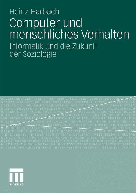 Cover: 9783531183497 | Computer und menschliches Verhalten | Heinz Harbach | Taschenbuch