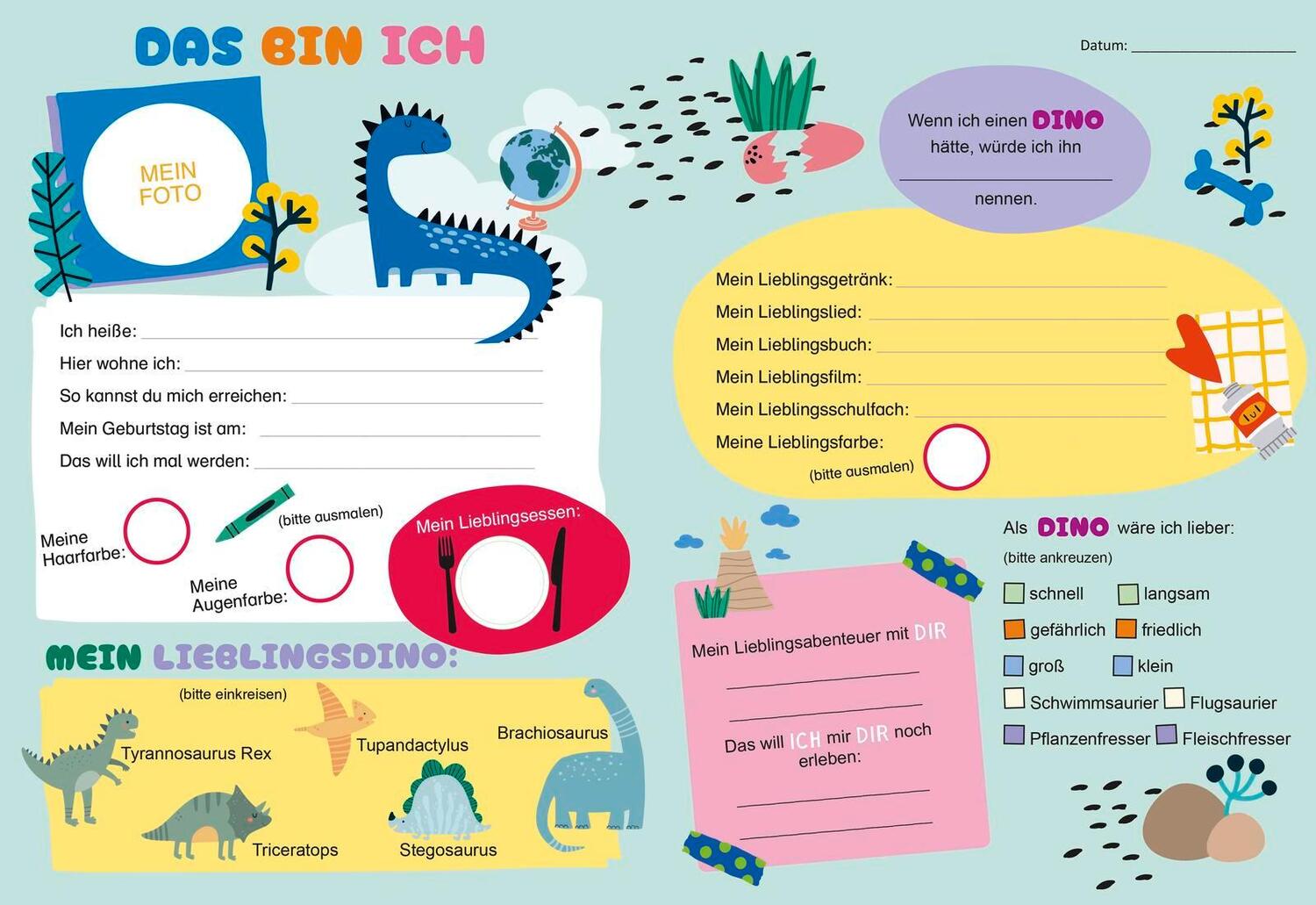 Bild: 4260308345241 | Meine Schulfreunde (Dino) | Pattloch Verlag | Notizbuch | 64 S. | 2024