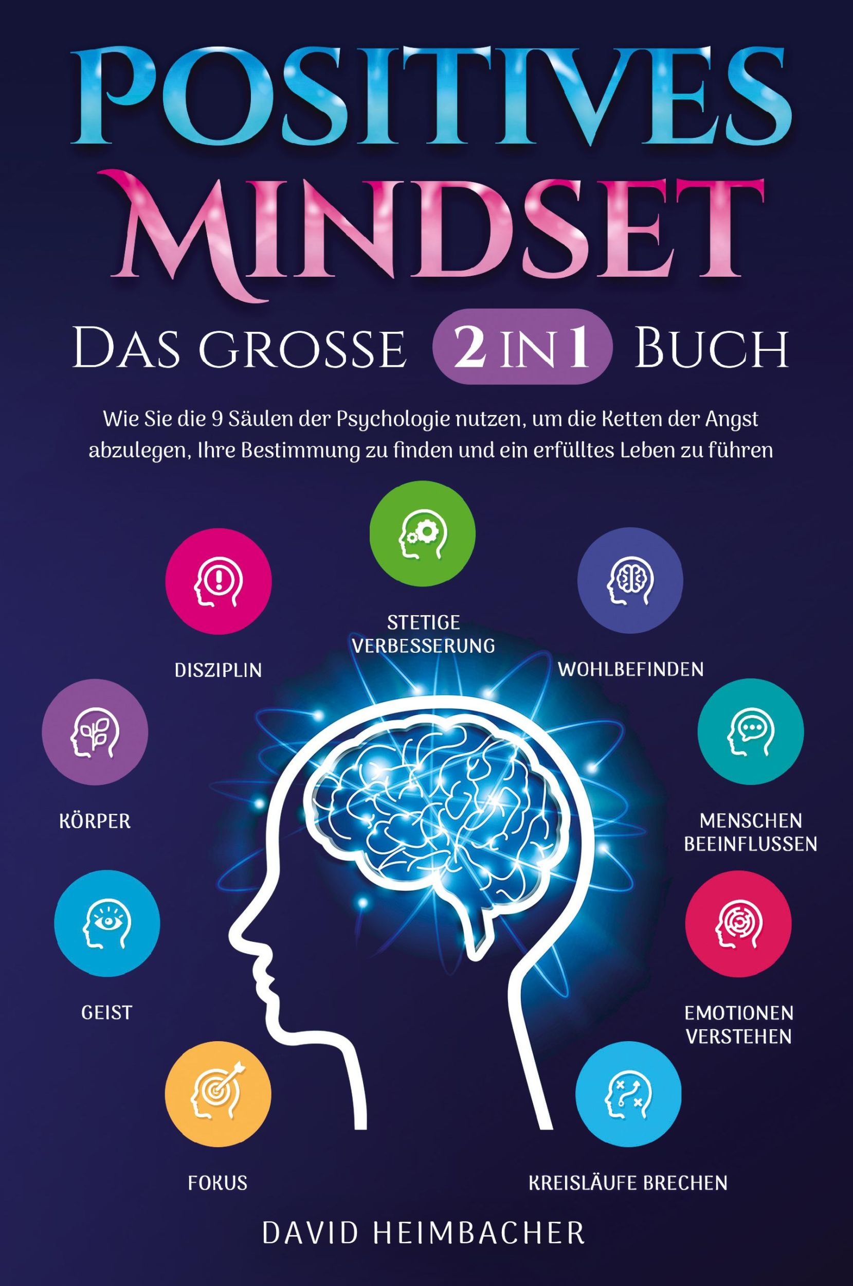 Cover: 9781957667508 | Positives Mindset - Das große 2 in 1 Buch | David Heimbacher | Buch