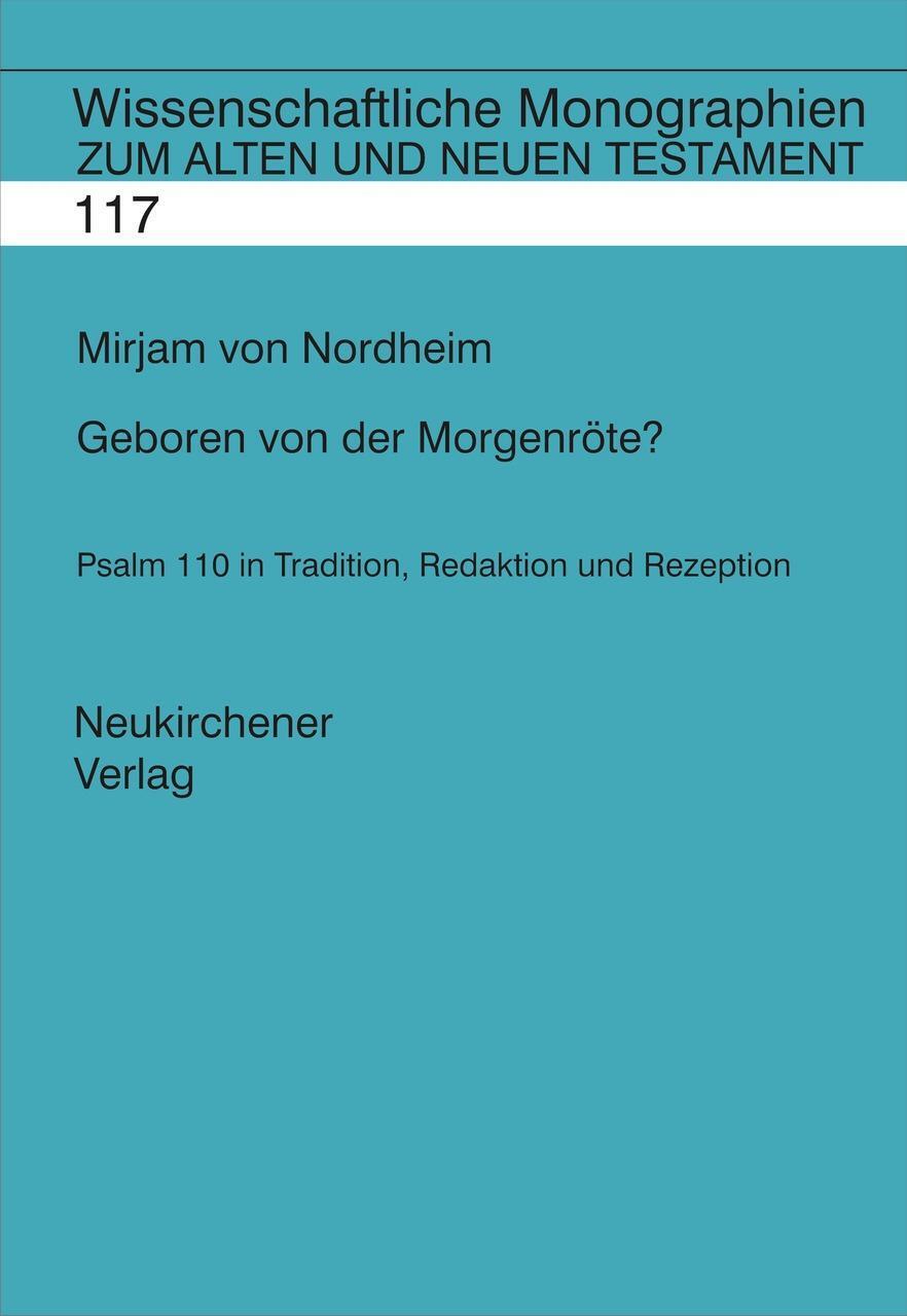 Cover: 9783788722760 | Geboren von der Morgenröte? | Miriam von Nordheim-Diehl | Buch | 2008
