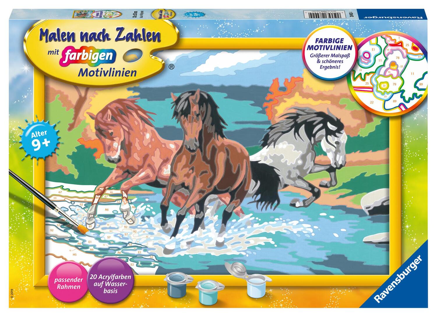 Cover: 4005556284924 | Ravensburger Malen nach Zahlen 28492 - Stolze Wildpferde - Kinder...