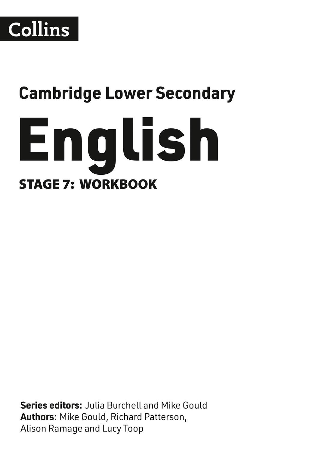 Bild: 9780008364175 | Lower Secondary English Workbook: Stage 7 | Alison Ramage (u. a.)