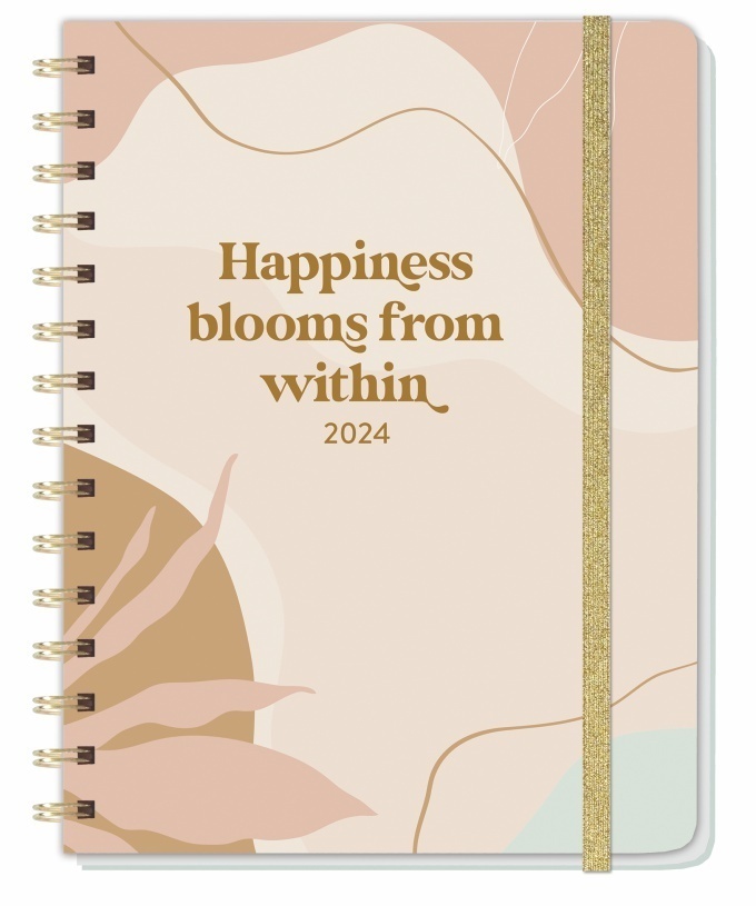 Cover: 9783756403127 | Happiness blooms from within Spiral-Kalenderbuch A5....