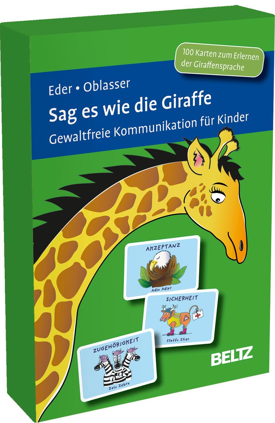 Cover: 4019172101534 | Sag es wie die Giraffe | Sigrun Eder (u. a.) | Box | 100 S. | Deutsch