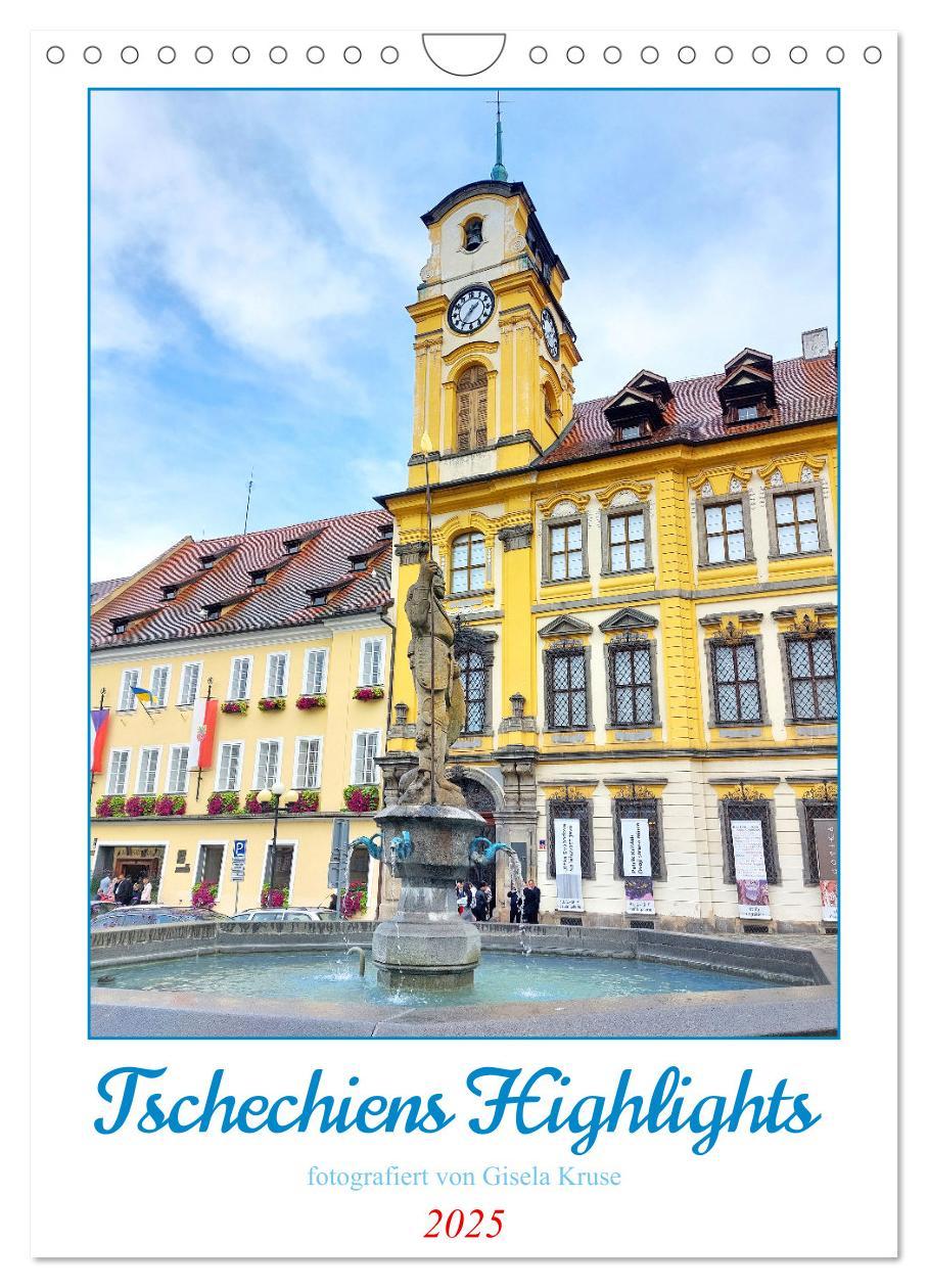 Cover: 9783435863549 | Tschechiens Highlights (Wandkalender 2025 DIN A4 hoch), CALVENDO...