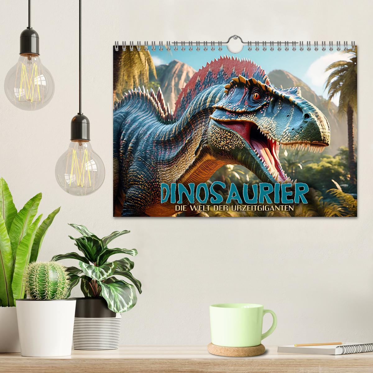 Bild: 9783383798955 | Dinosaurier - die Welt der Urzeitgiganten (Wandkalender 2025 DIN A4...