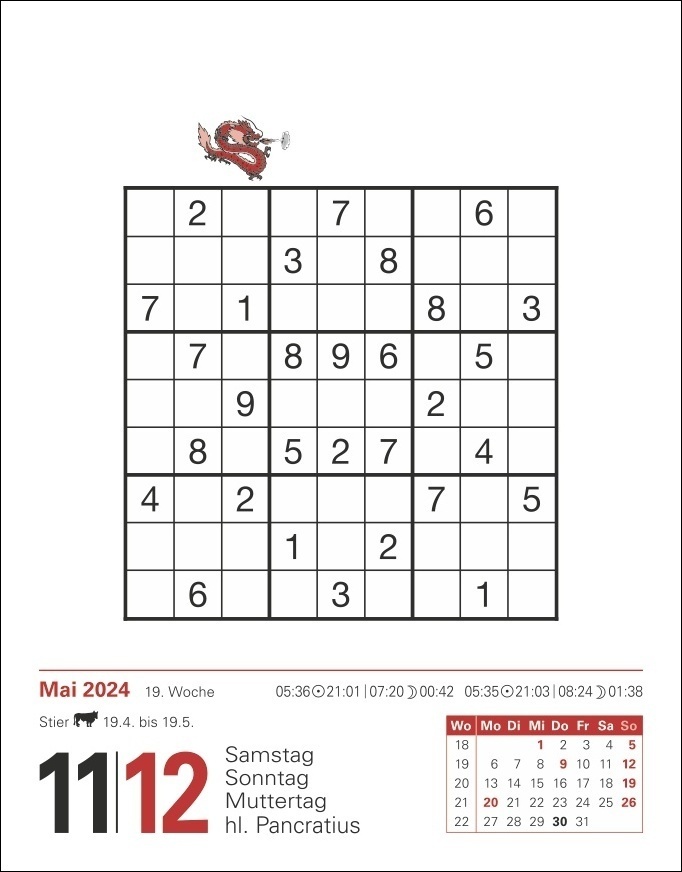 Bild: 9783840031564 | Sudoku Tagesabreißkalender mit täglichen Rätseln. Tageskalender zum...