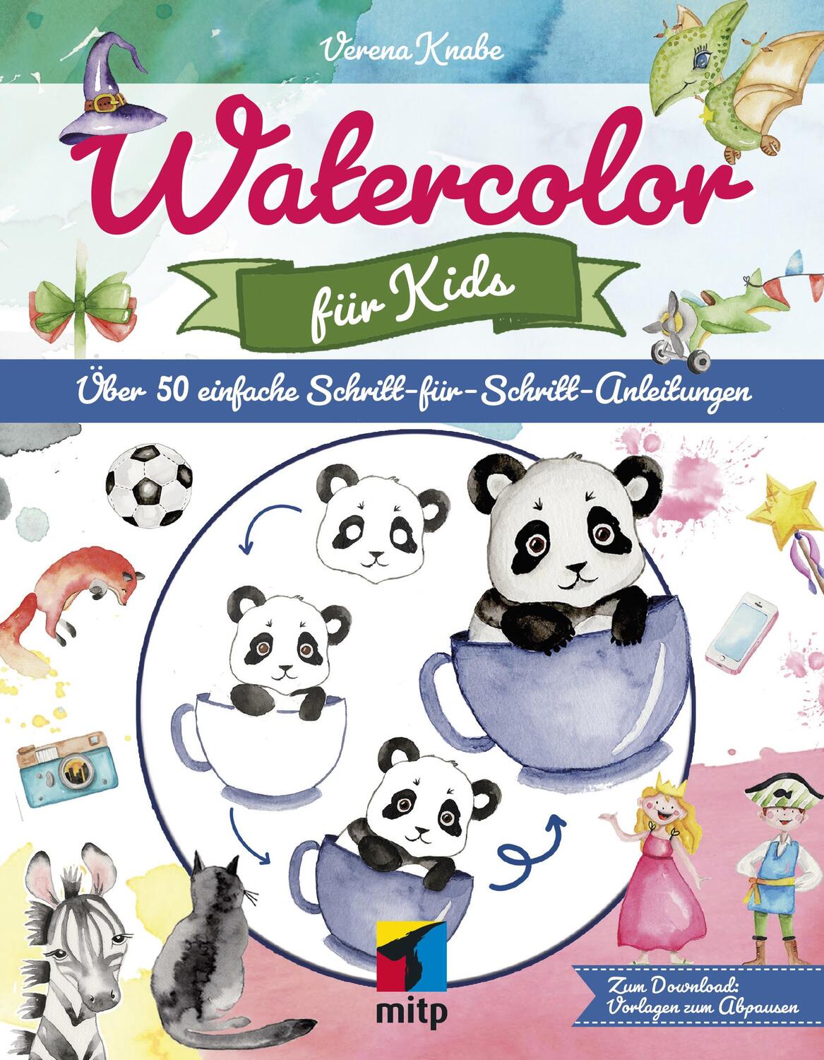Cover: 9783747501436 | Watercolor für Kids | Über 50 einfache Schritt-für-Schritt-Anleitungen