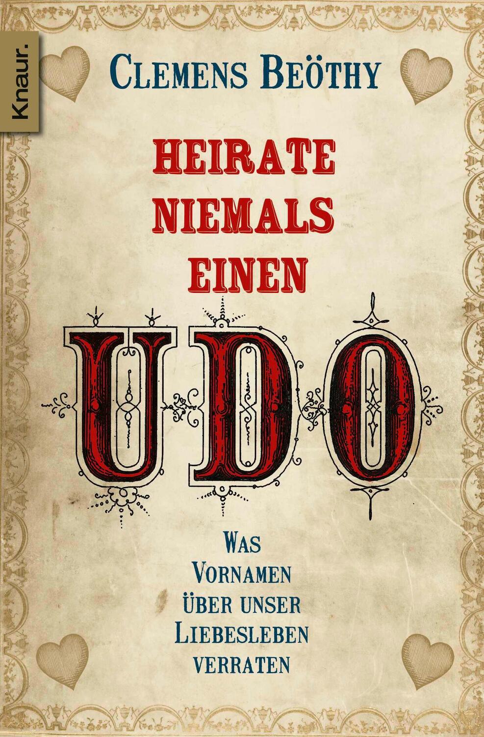 Cover: 9783426783351 | Heirate niemals einen Udo | Clemens Beöthy | Taschenbuch | Paperback