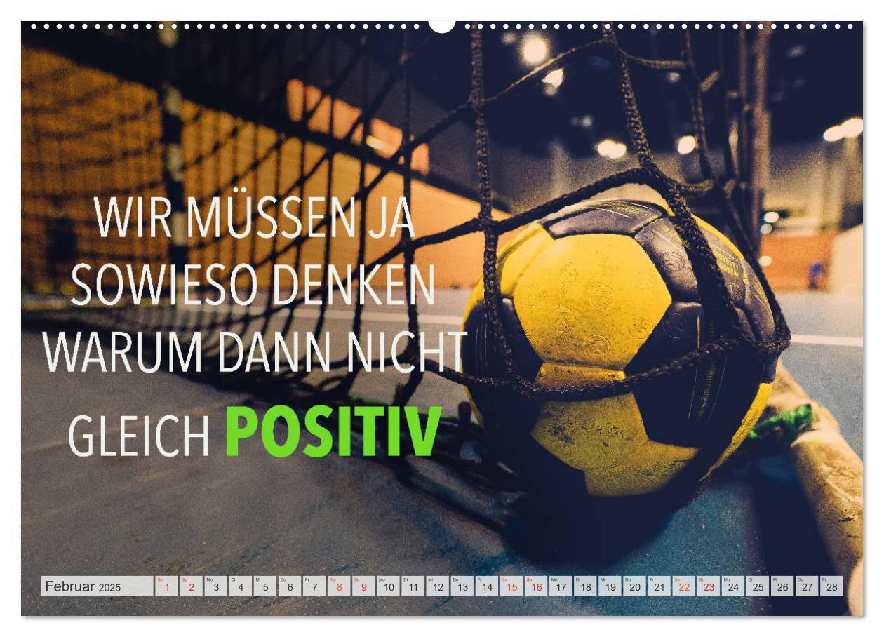 Bild: 9783435116867 | Positive Gedanken - Motivation und Handball (Wandkalender 2025 DIN...