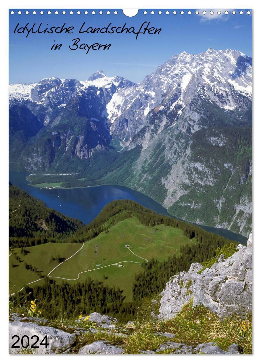 Cover: 9783675905573 | Idyllische Landschaften in Bayern (Wandkalender 2024 DIN A3 hoch),...
