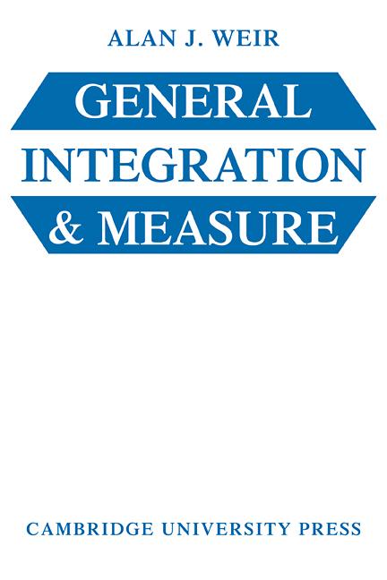 Cover: 9780521297158 | General Integration &amp; Measure | A. J. Weir (u. a.) | Taschenbuch