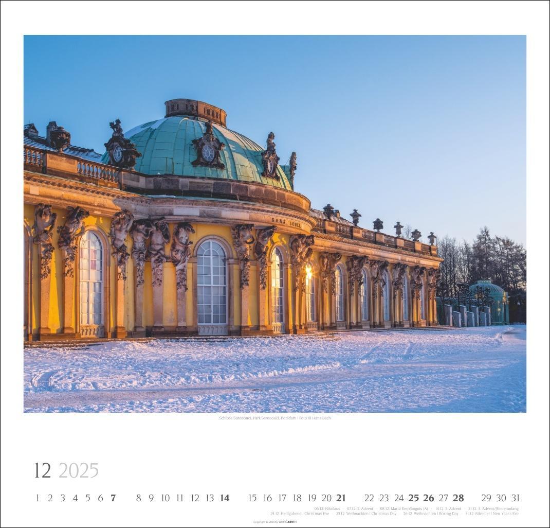 Bild: 9783839900611 | Ein Spaziergang durch Preußische Schlösser und Gärten Kalender 2025