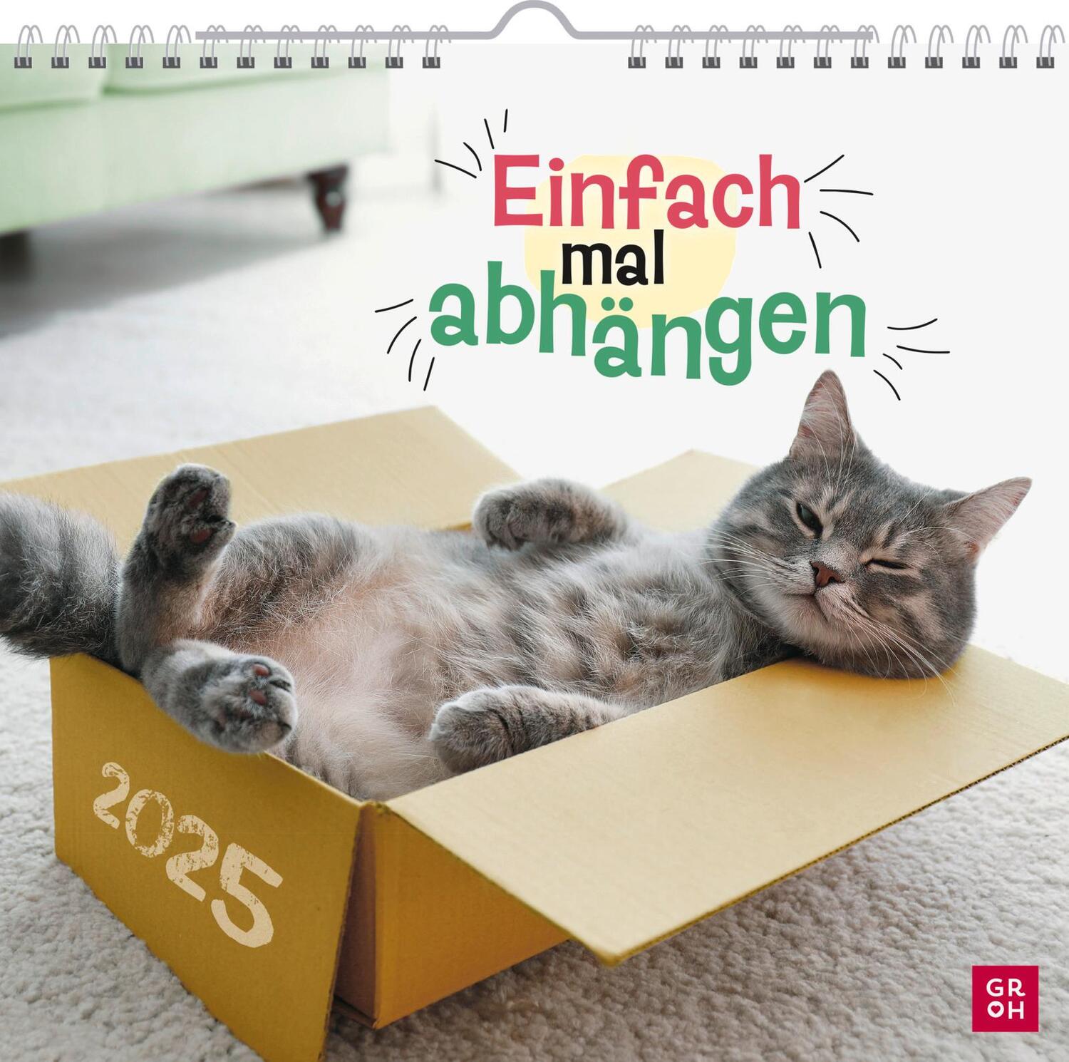 Cover: 4036442011898 | Wandkalender 2025: Einfach mal abhängen | Groh Verlag | Kalender