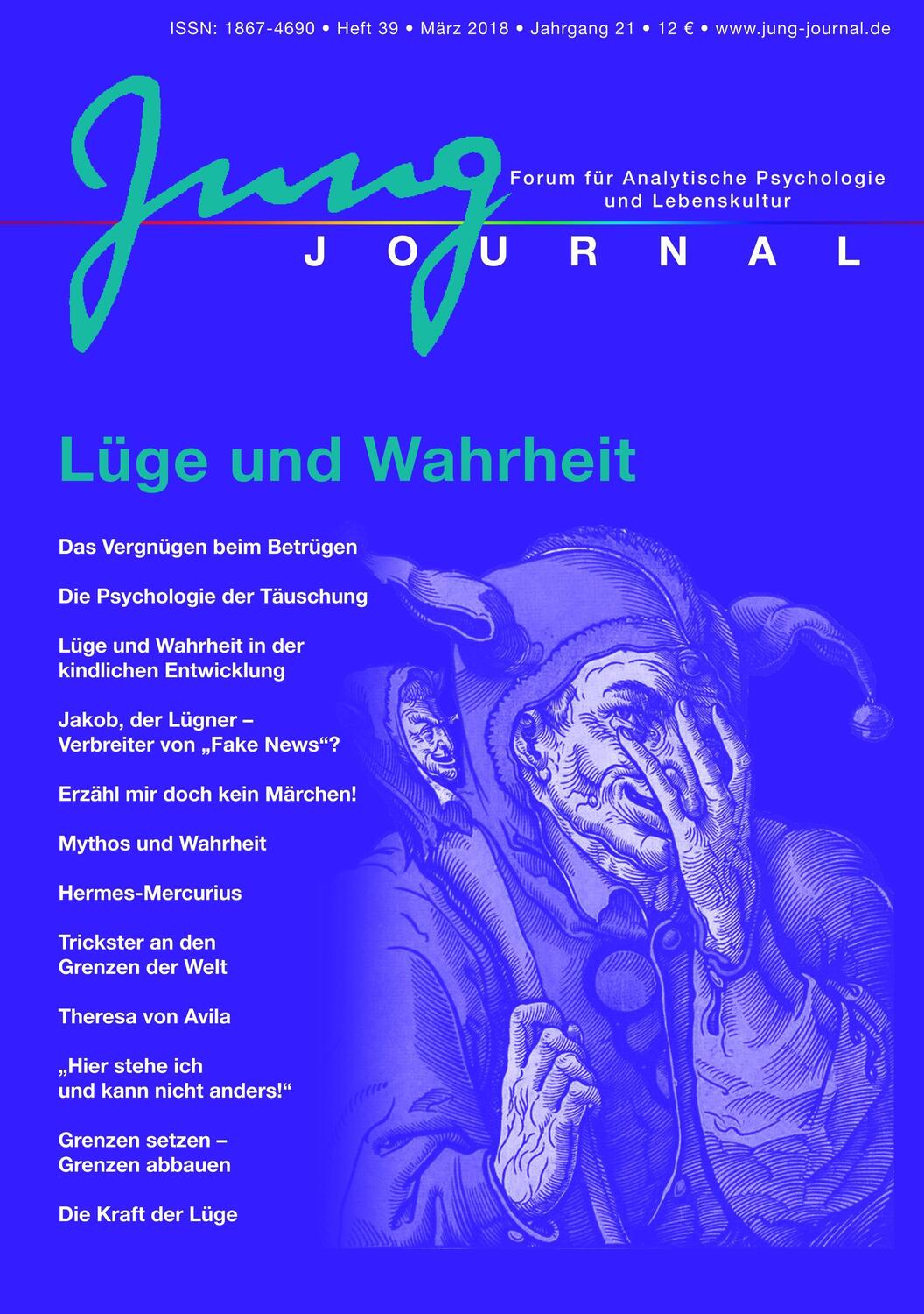Cover: 9783939322399 | Jung Journal Heft 39: Lüge und Wahrheit | Anette Müller (u. a.) | Buch