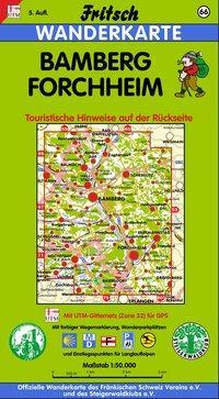 Cover: 9783861160663 | Bamberg. Forchheim 1 : 50 000. Fritsch Wanderkarte | (Land-)Karte