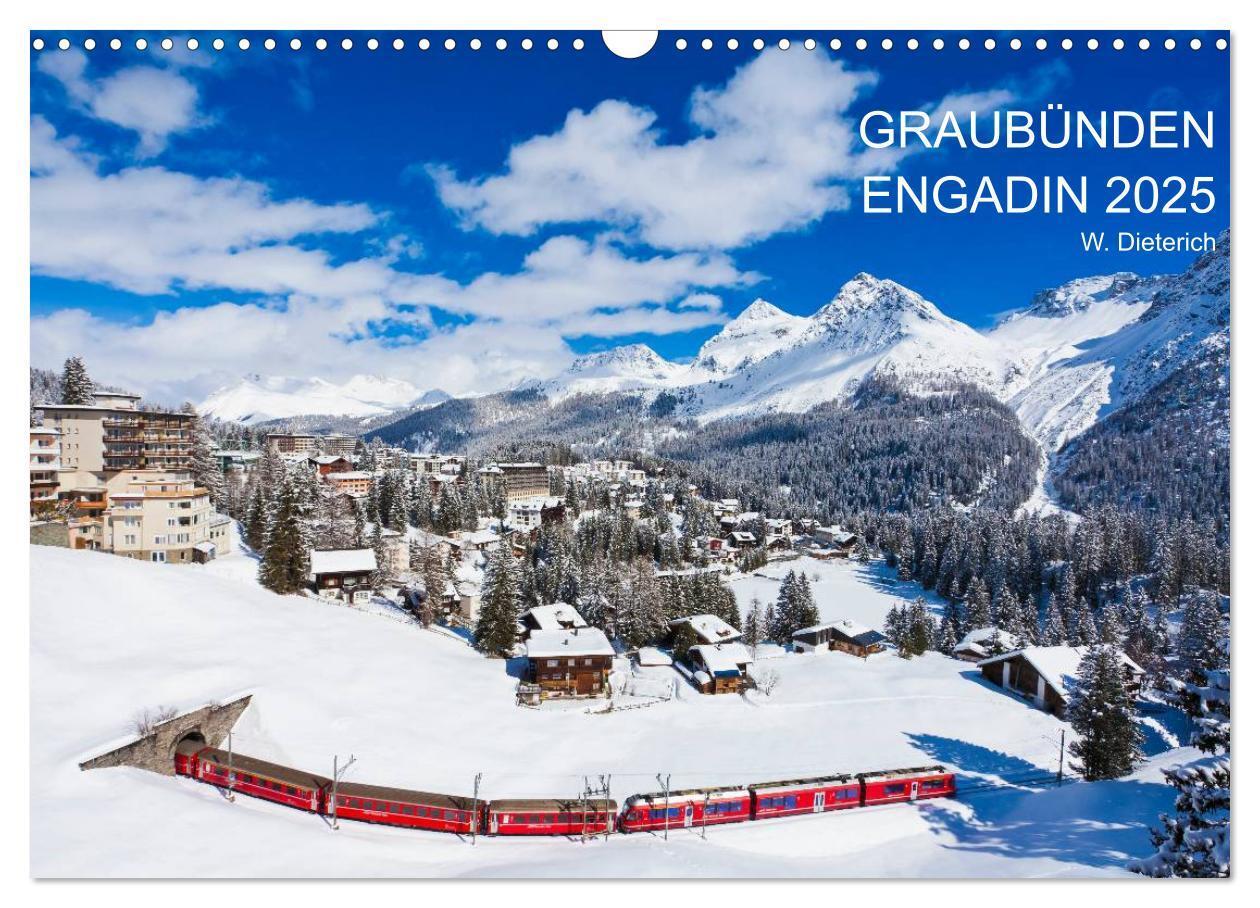 Cover: 9783435775705 | Graubünden Engadin 2025 (Wandkalender 2025 DIN A3 quer), CALVENDO...