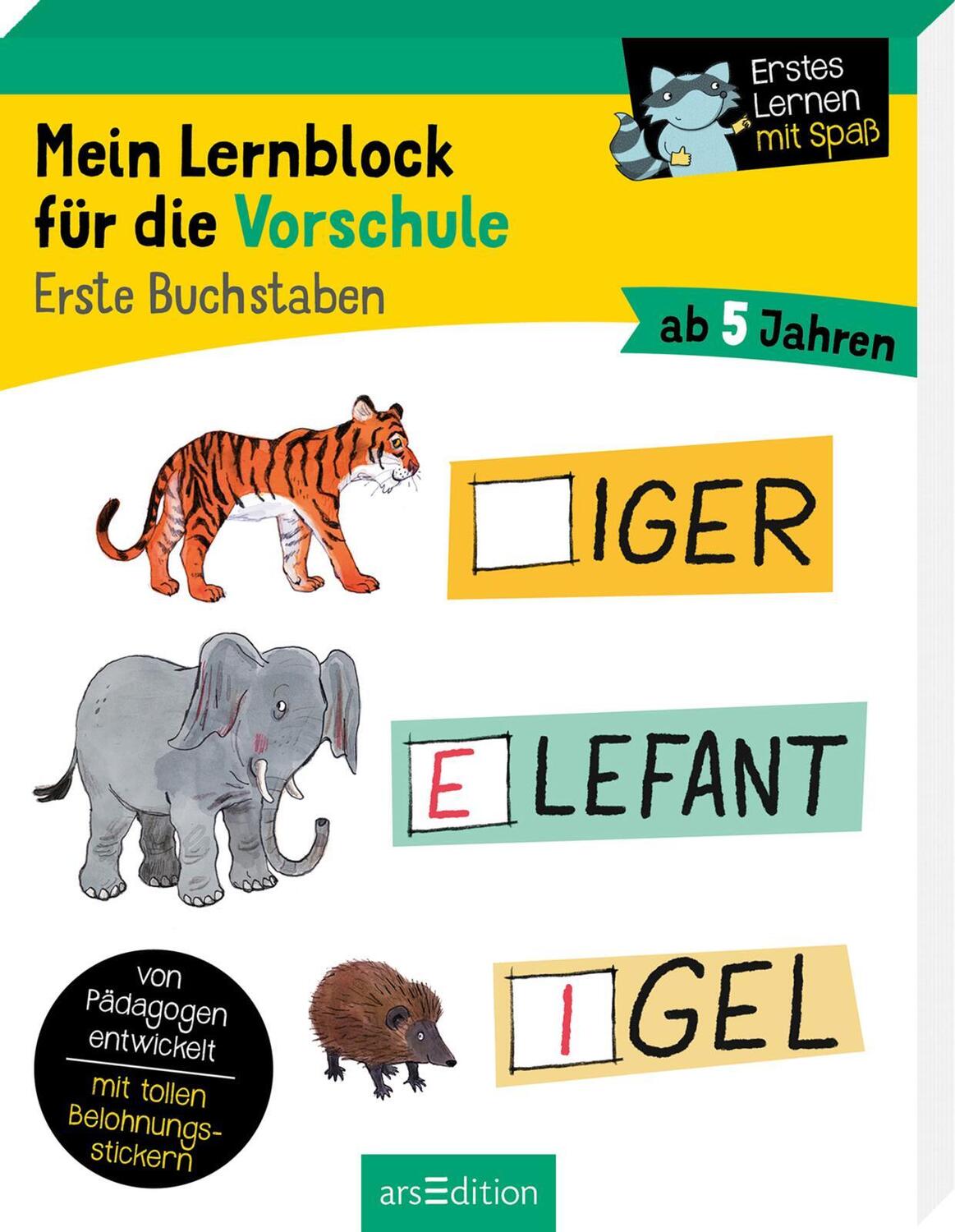 Bild: 9783845844060 | Mein Lernblock für die Vorschule - Erste Buchstaben | Hannah Lang