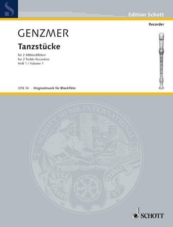 Cover: 9790001099172 | Tanzstucke 1 | Harald Genzmer | Buch | Schott Music