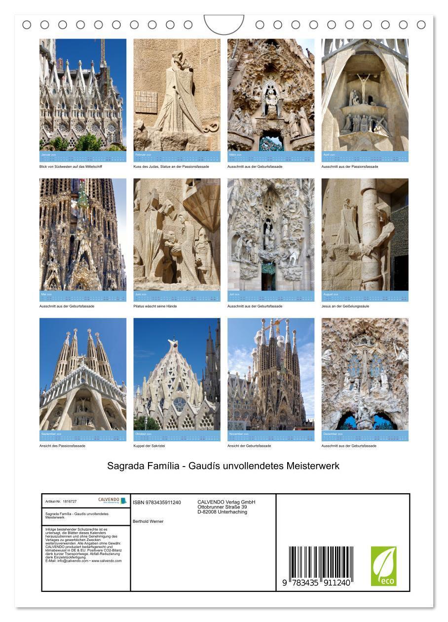 Bild: 9783435911240 | Sagrada Família - Gaudís unvollendetes Meisterwerk (Wandkalender...