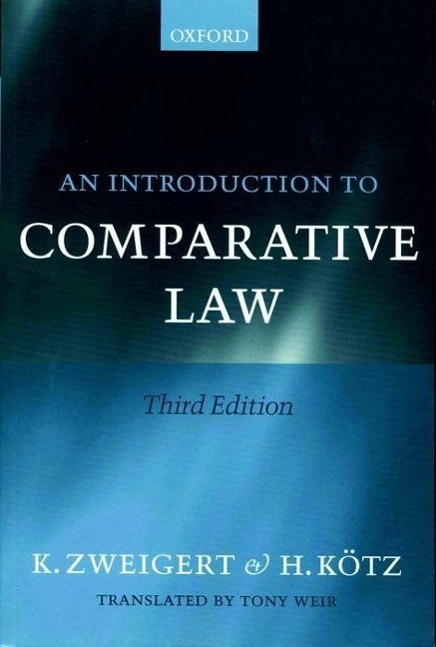 Cover: 9780198268598 | An Introduction to Comparative Law | Konrad Zweigert (u. a.) | Buch