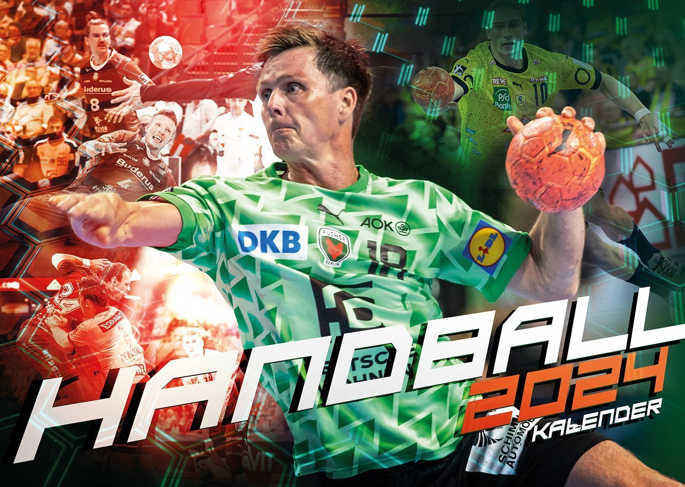Cover: 9781960825148 | Handball 2024 Kalender | Uwe Gensheimer (u. a.) | Kalender | 14 S.