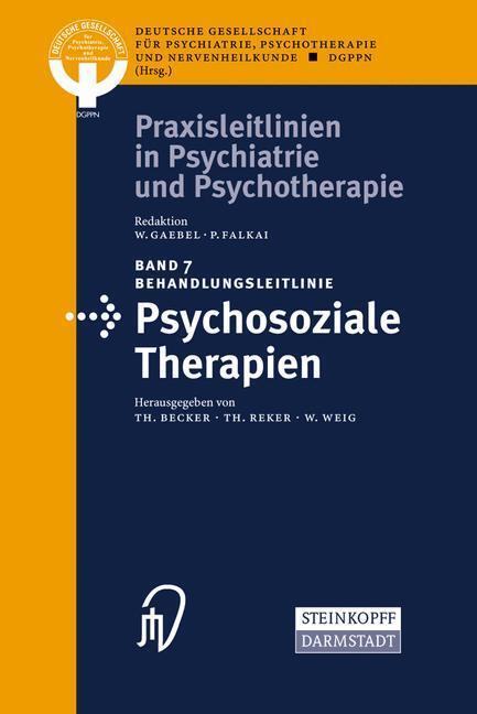 Cover: 9783798515031 | Behandlungsleitlinie Psychosoziale Therapien | T. Becker (u. a.) | ix