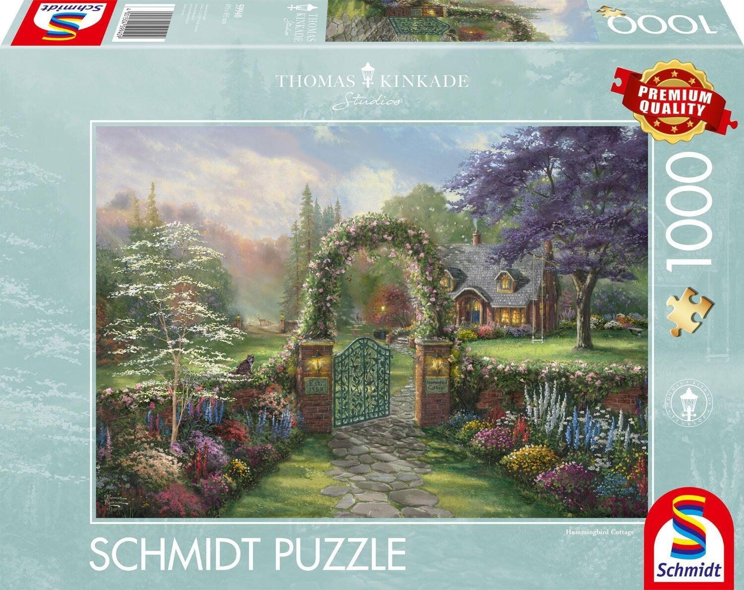 Cover: 4001504599409 | Hummingbird Cottage. Kinkade Collection 1.000 Teile | Spiel | Deutsch